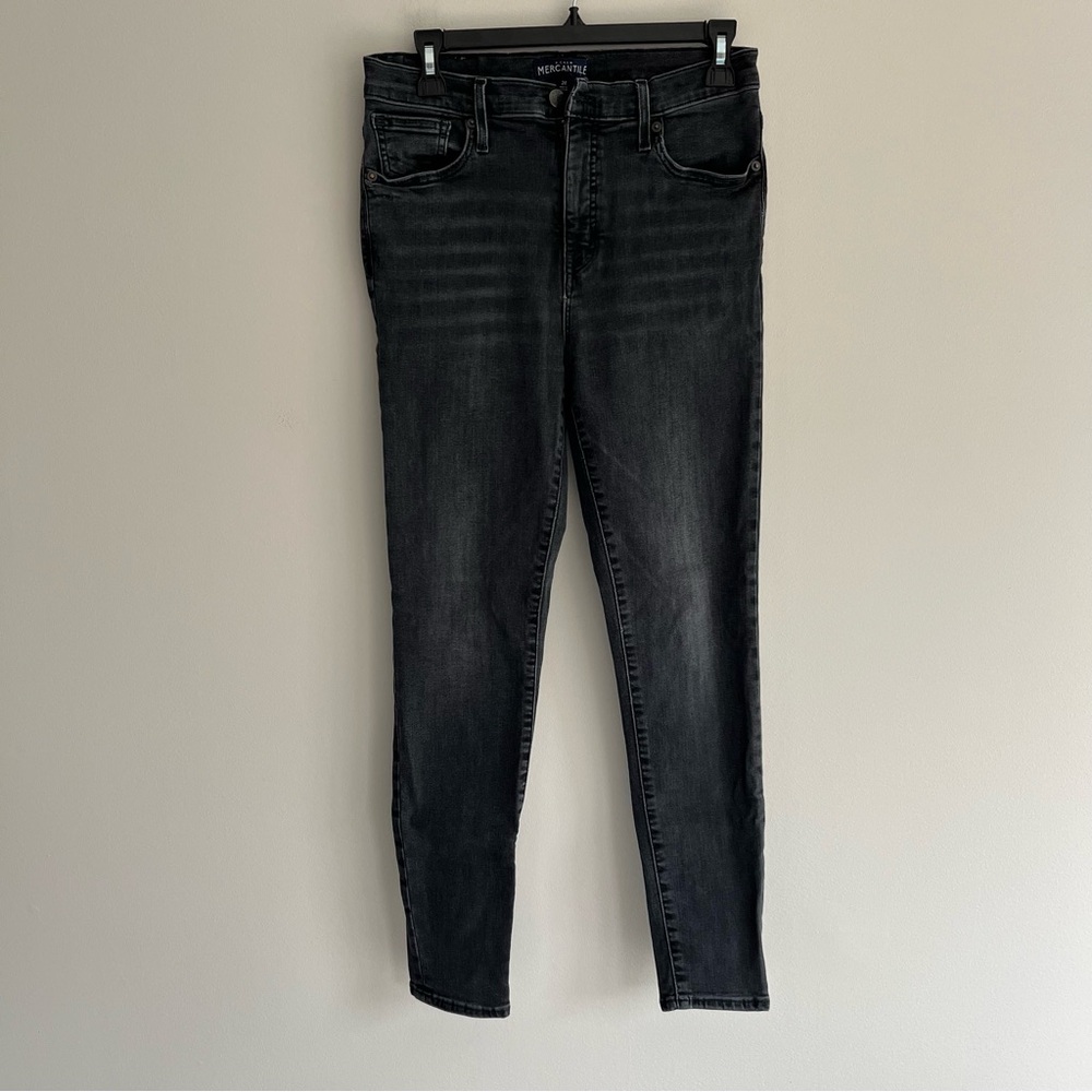 J.Crew Mercantile Women's Black Skinny High Rise Jeans sz 28